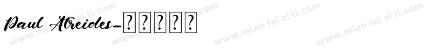 Paul Atreides字体转换